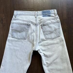 Vintage 90s Levi 501 High Waist Button Fly USA Denim Jeans 29x34 (is 28x33) Men